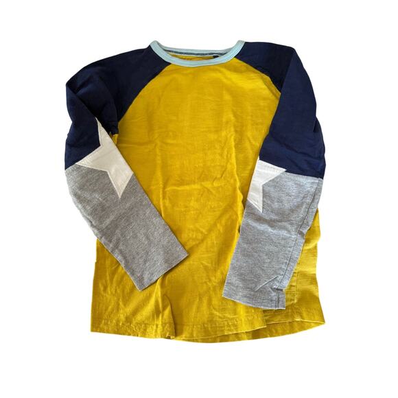 Mini Boden yellow and blue with star Shirt size 9-10 - Picture 1 of 2